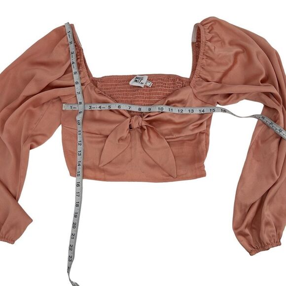Princess Polly dusty rose pink silky Estee top size 8 - Picture 7 of 9